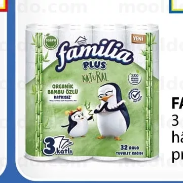 FAMILIA 32 role 3 straturi hârtie igienică preț pe ambalaj