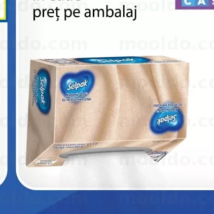 SELPAK 80 buc 3 straturi prosoape de hartie suspendate în cutie preț pe ambalaj