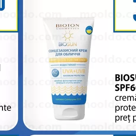 BIOSUN 50 ml SPF60 cremă de față protecție solară