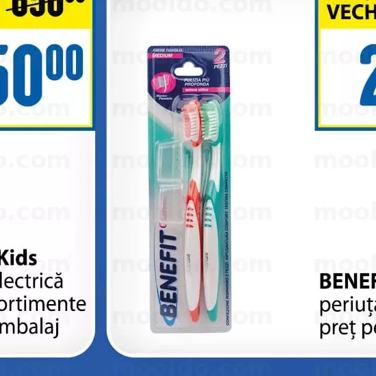 BENEFIT 2 buc periuță de dinți