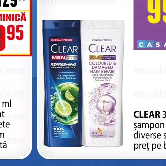 CLEAR 360 ml șampon de păr diverse sortimente