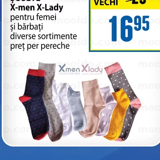 ȘOSETE X-men X-Lady pentru femei și bărbați diverse sortimente