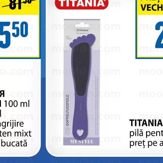 TITANIA pilă pentru picioare