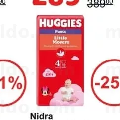 Huggies Pants Mega 4 (9-14 kg) 52x2 Girl