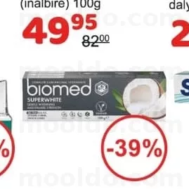 Biomed Pasta de dinti superwhite (inalbire) 100g