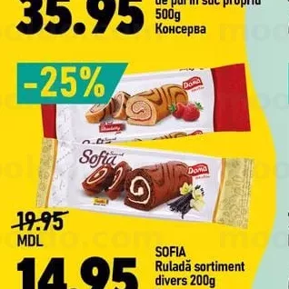 SOFIA Ruladă sortiment divers 200g