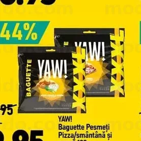 YAW! Baguette Pesmeţi usturoi/smântână şi ceapă 120g