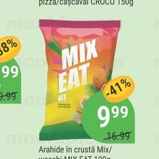 Arahide în crustă Mix/ wasabi MIX EAT 100g