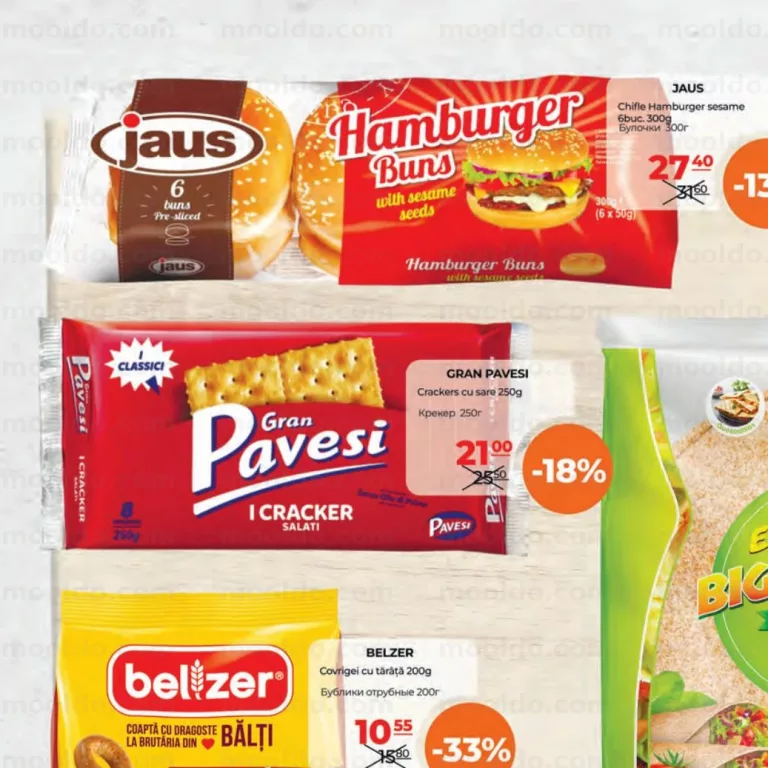 JAUS Chifle Hamburger susan 6buc. 300g