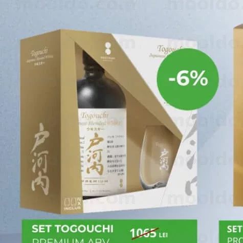 SET TOGOUCHI PREMIUM WHISKY 0.7L + 2PH