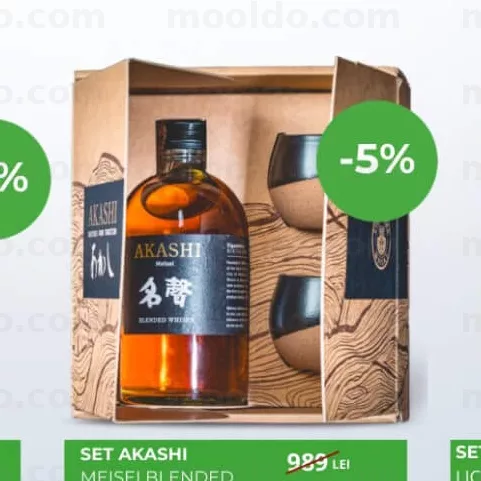 SET AKASHI MEISEI BLENDED WHISKY 0,5L + 2PH CERAMICE