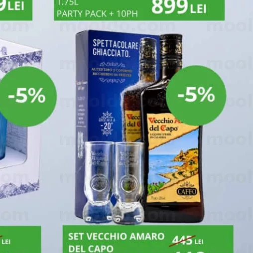 SET VECCHIO AMARO DEL CAPO LICHIDR 0.7L + 2PH