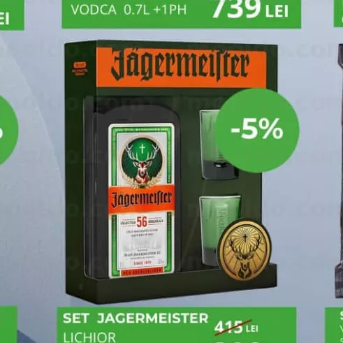 SET JAGERMEISTER LICHIOR 0.7L CUTIE + 2 PH