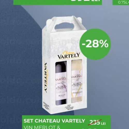 SET CHATEAU VARTELY VIN MERLOT & CHARDONNAY 0,75L
