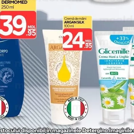 Cremă de mâini ARGAN SILK 100 ml