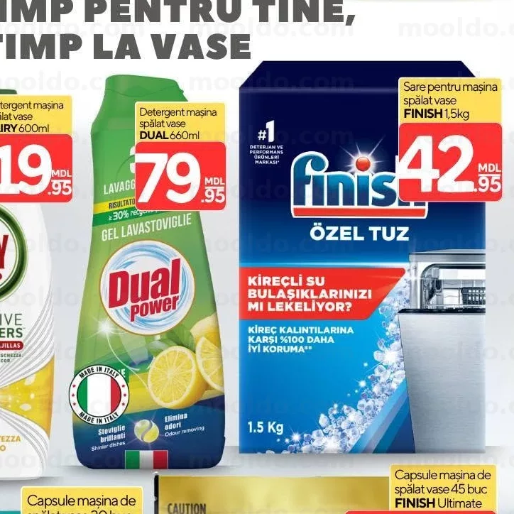 Sare pentru mașina de spălat vase FINISH 1,5kg