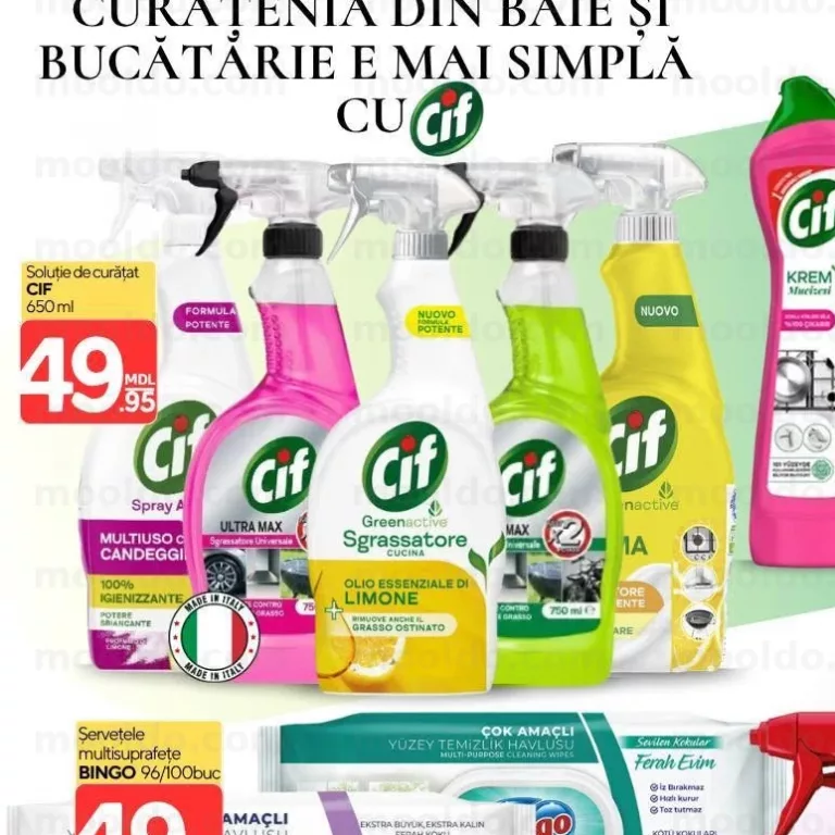 Soluție de curățat CIF 650 ml