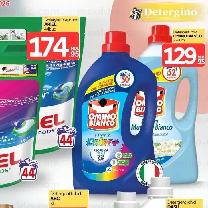 Detergent lichid OMINO BIANCO 2240ml