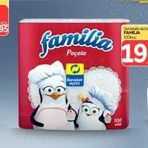 Șervețele FAMILIA 100 buc