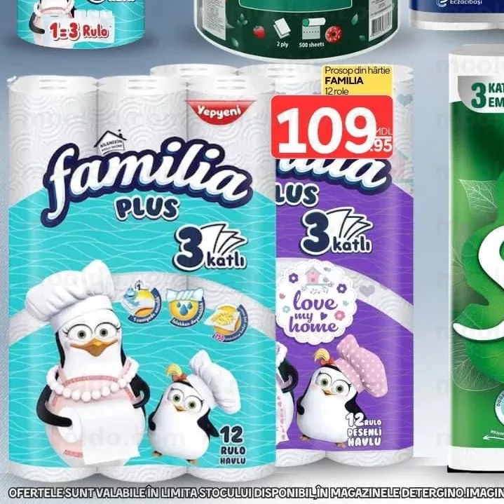 Prosop din hârtie FAMILIA 12 role