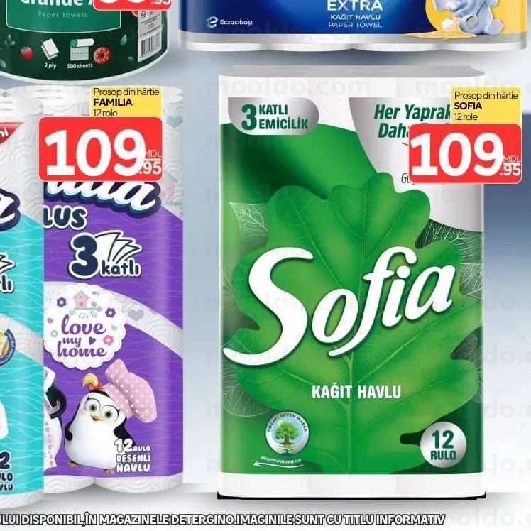 Prosop din hârtie SOFIA 12 role