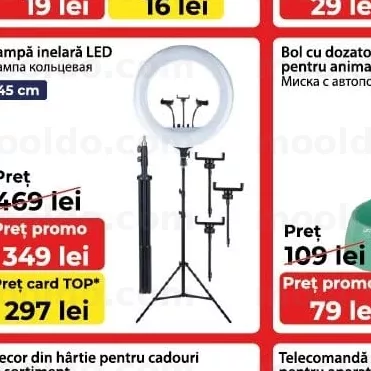 Lampă inelară LED 45 cm
