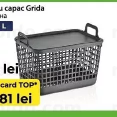 Coș cu capac Grida 12.5 L