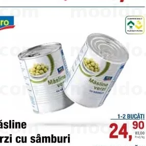 Măsline verzi cu sâmburi /fără sâmburi