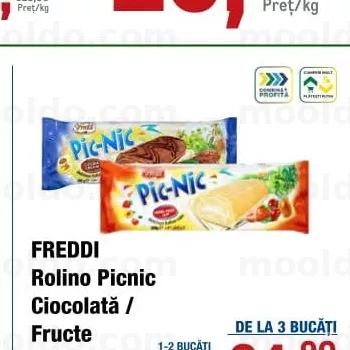FREDDI Rolino Picnic Ciocolată / Fructe 200 g