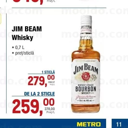 JIM BEAM Whisky 0,7 L