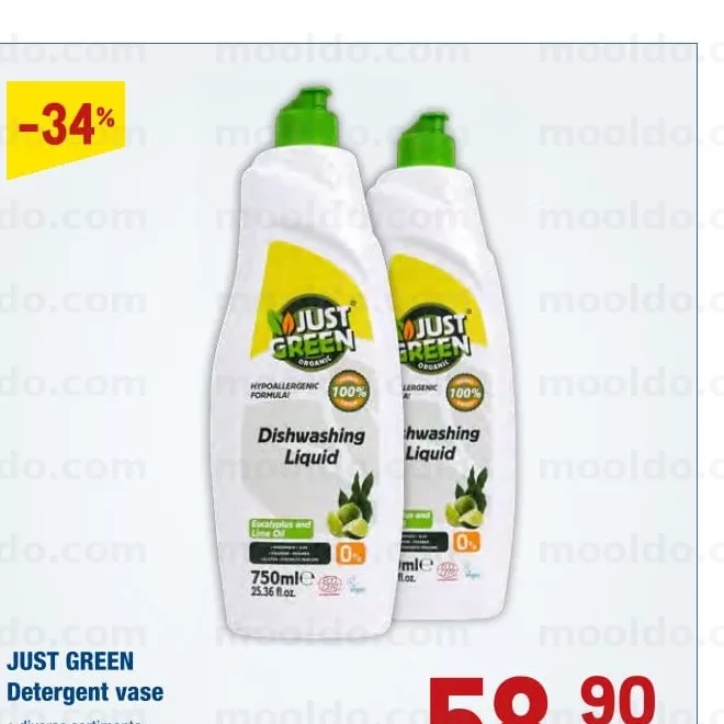 JUST GREEN Detergent pentru vase