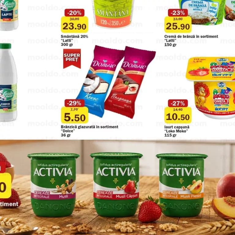 Iaurt în sortiment Activia 125 gr