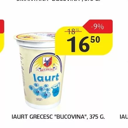 IAURT GRECESC "BUCOVINA", 375 G.