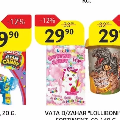 VATA D/ZAHAR "LOLLIBONI" IN SORTIMENT, 60 / 40 G.