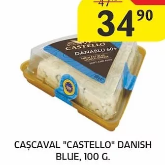 CAȘCAVAL "CASTELLO" DANISH BLUE, 100 G.