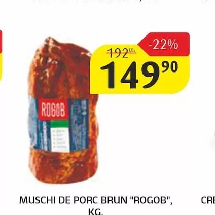 MUȘCHI DE PORC BRUN "ROGOB", KG.