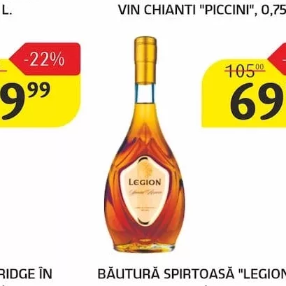 BĂUTURĂ SPIRTOASĂ "LEGION", 0,5 L
