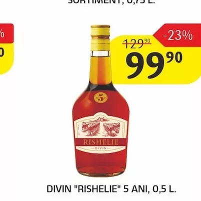 DIVIN "RISHELIE" 5 ANI, 0,5 L