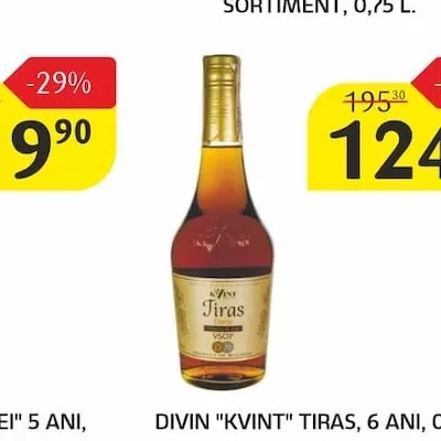 DIVIN "KVINT" TIRAS, 6 ANI, 0,5 L