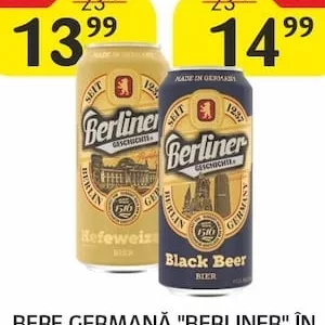 BERE GERMANĂ "BERLINER" ÎN SORTIMENT, 0,5 L