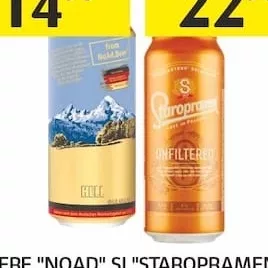 BERE "NOAD" ȘI "STAROPRAMEN", 0,5 L