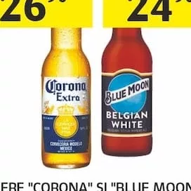 BERE "CORONA" ȘI "BLUE MOON", 0,33 L