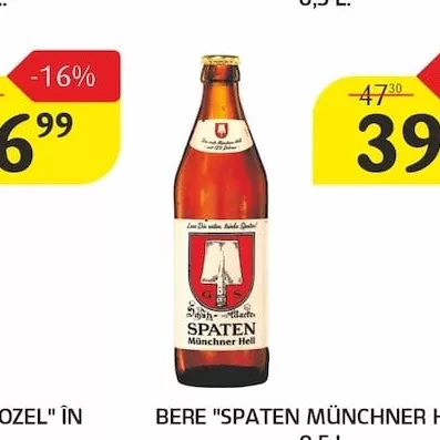 BERE "SPATEN MÜNCHNER HELL", 0,5 L