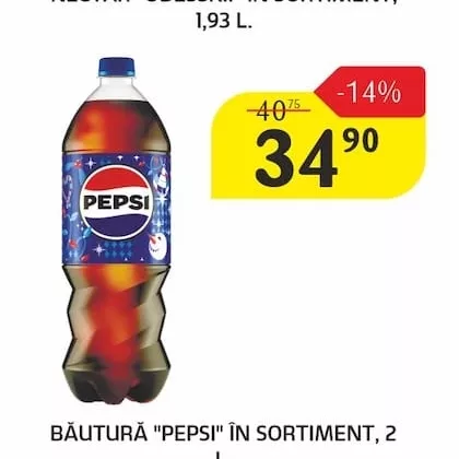 BĂUTURĂ "PEPSI" ÎN SORTIMENT, 2 L.