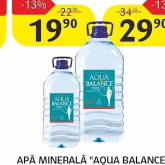 APĂ MINERALĂ "AQUA BALANCE" ÎN SORTIMENT, 3 / 6 L.