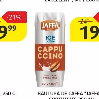 BĂUTURĂ DE CAFEA "JAFFA" ÎN SORTIMENT, 250 ML.