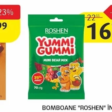 BOMBOANE "ROSHEN" ÎN SORTIMENT, 70 G.
