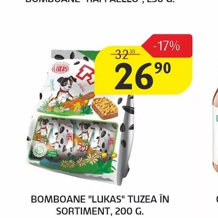 BOMBOANE "LUKAS" TUZEA ÎN SORTIMENT, 200 G.