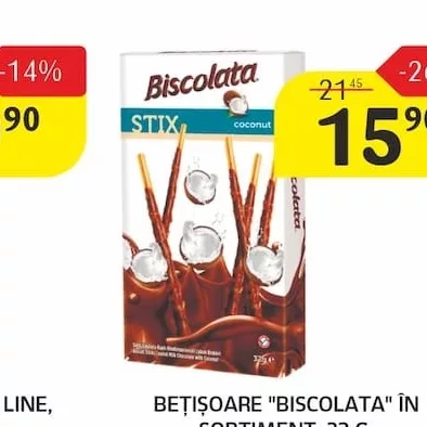BEȚIȘOARE "BISCOLATA" ÎN SORTIMENT, 32 G.