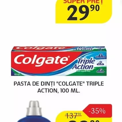 PASTA DE DINȚI "COLGATE" TRIPLE ACTION, 100 ML.